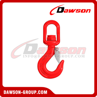  DS788 G80 Swivel Hook with Latch with Bearing for Crane Lifting Chain Slings
