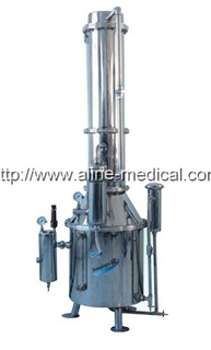 STAINLESS-STEEL ELECTRIC-HEATING TOWER-TYPE DOUBLE WATER ISTILLING APPARATUS