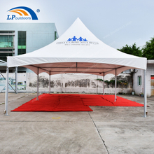 出口加纳 铝合金6x12米广告印刷双尖顶活动帐篷
