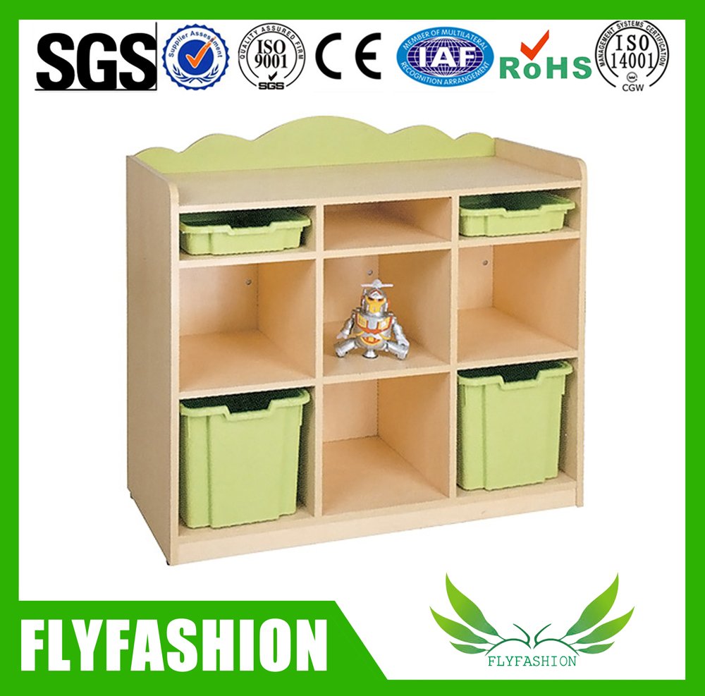 Cabinas de almacenaje plásticas del cajón del juguete de madera de los cabritos (SF-131C)