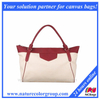 Designer Causal Canvas Boat Tote Handbag Bag with Leather, Large