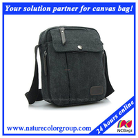 Mens Multifunctional Canvas Travel Messenger Bag for Traveling