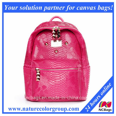 Designer Fashion Leather School Sports Bag Backpack