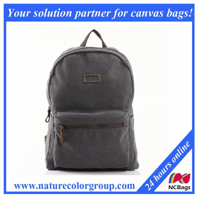 Fashionable Canvas Grey Backpacks for Ladies