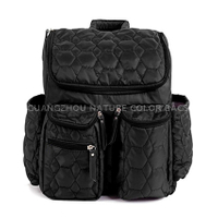 QB-009 Baby quilted Diaper Backpack with Wet Bag and Diaper Changing Pad 