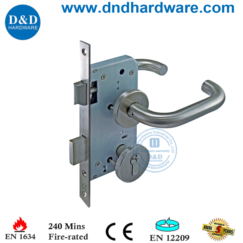 Cerradura de embutir de 3 barras SS-DDML4585-3R