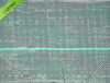 Estera tejida verde y negra de las malas hierbas de la membrana de la cubierta del suelo de los PP