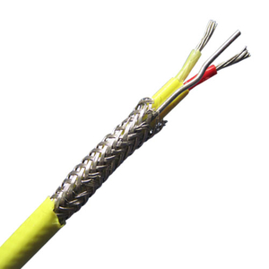 FEP insulated parallel construction with screen thermocouple wire and extension wire - Single pair