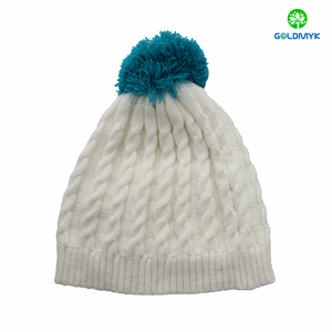 自定义高质量钩针编织帽子为妇女冬天帽子，刺绣童帽帽子