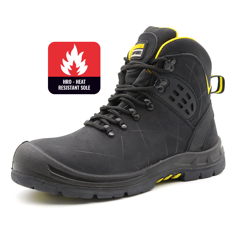 Nubuck Leather Oil And Gas Industry Safety Shoes Composite Toe
