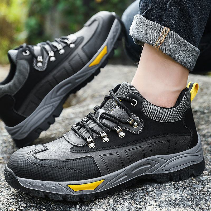 Anti Slip Rubber Sole Steel Toe Puncture Proof Men Safety Shoes Work