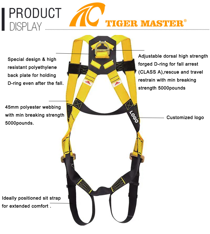 ANSI Z359.11 fall protection full body harness safety Buy body