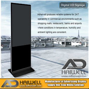 Interaktive digitale LCD-Mupi-Beschilderung