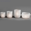 frosted white votive glass candle container for church