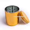 Europe vogue electroplated gold glass candle tumbler jar