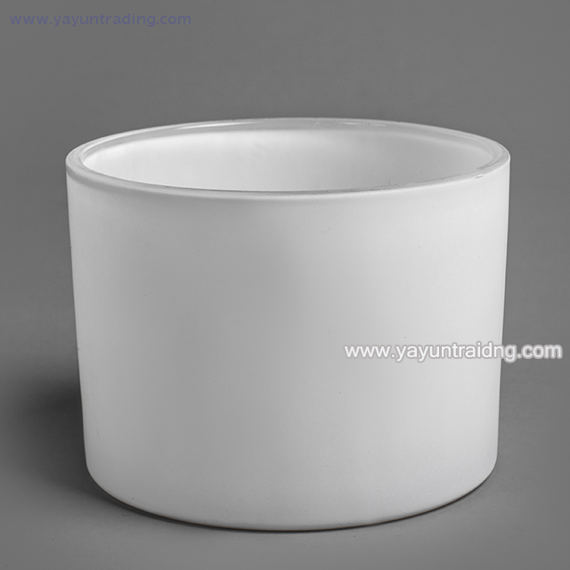 wholesale matte white votive glass candle holder