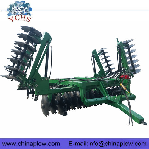 Agricultural equipment hydraulic folding disc harrow