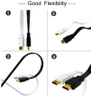 Colorful HDMI Cable Male to Male with Flat Shape Cable
