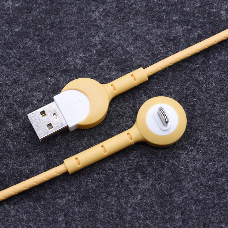 Cable micro USB de 90 grados con diseño de cara sonriente