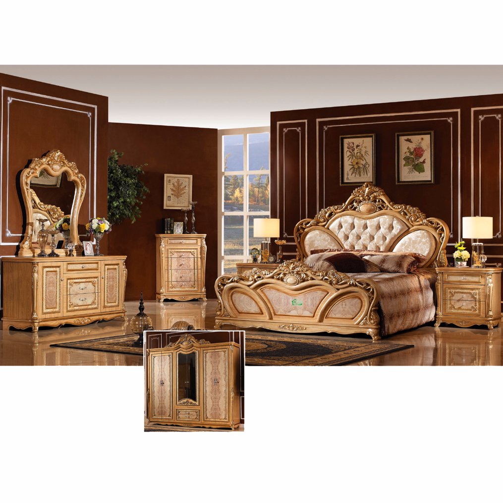 Classic Bedroom Sets : Traditional Bedroom Furniture Set W Arched Headboard Beds 107 Xiorex