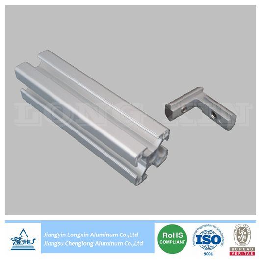 Sliver Anodized Aluminum/Aluminium Profile for Industry with Accessories