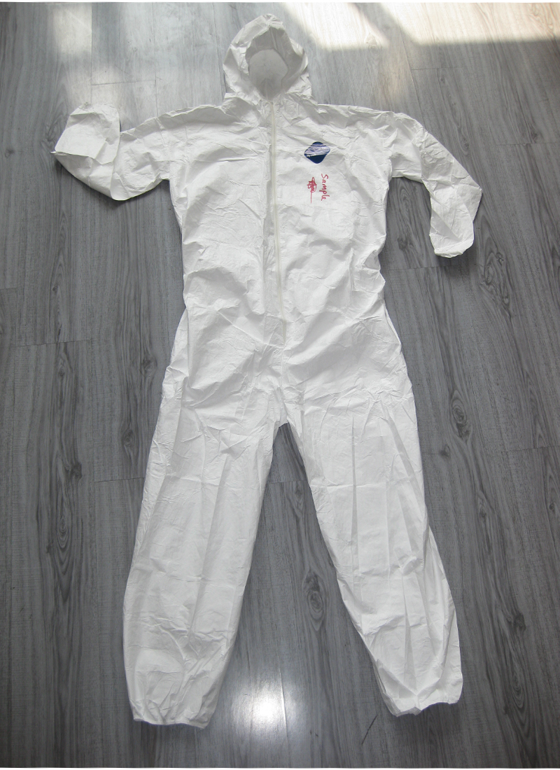 Disposable protective work coverall