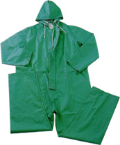PVC polyester pvc waterproof overall rain coat
