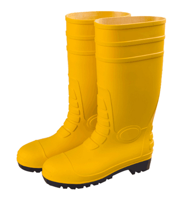 New collection yellow steel toe safety rain boots