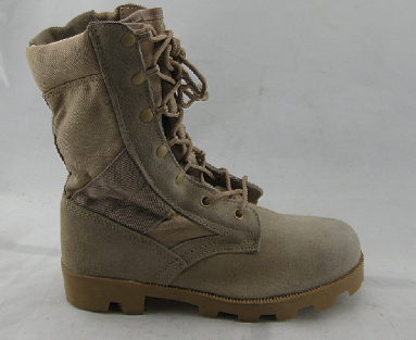 Split leather vulcanized jungle safety boots