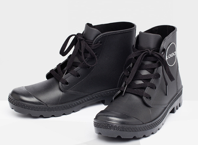 mens lace up rain boots