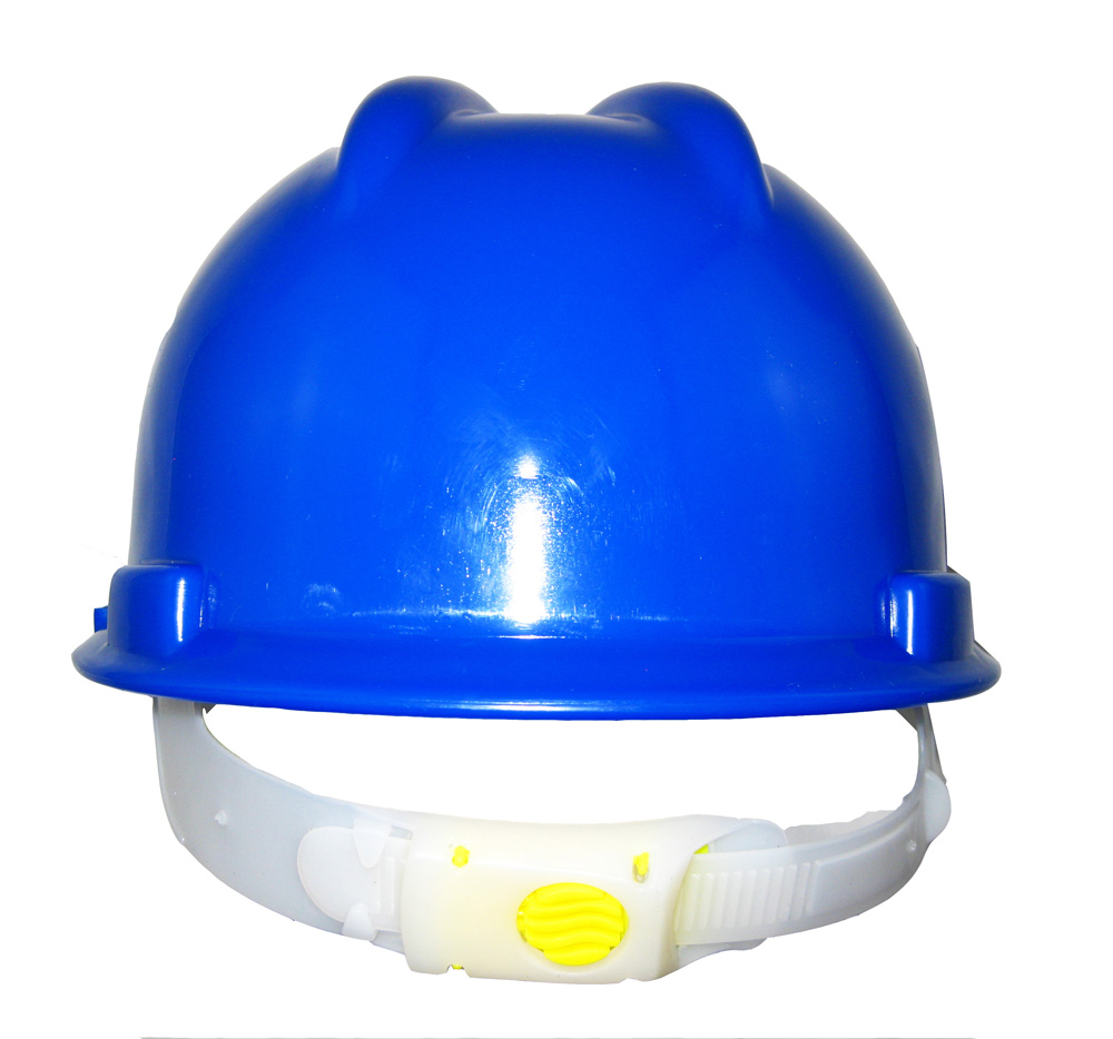 Blue color PE materials v type industrial safety helmet