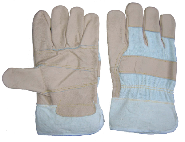 1273 light color funiture leather pasted cuff working gloves