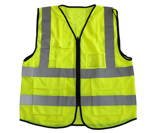 Hi-vis Safety Reflective Vest with Pockets for Men