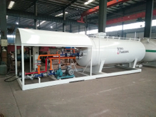 estación de relleno del patín del cilindro de 10M3 10000Litres 10CBM 5Tons 5MT LPG con una escala