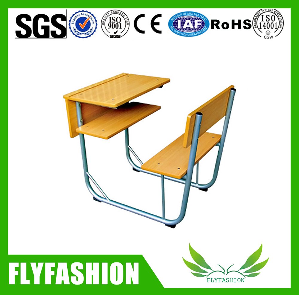 Escritorio de madera combinado y silla (SF-89S) de la escuela de la alta calidad