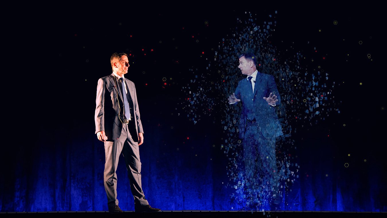 Holographic Musion Foil Hologram 3D Projection System Pepper Ghost