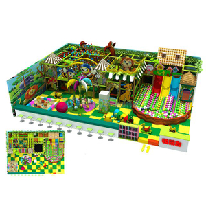 Jungle Theme Kids Indoor Amusement Park Playground Equipment