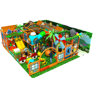Jungle theme Adventure Children Small Indoor Playground Equipment with Ball Pit