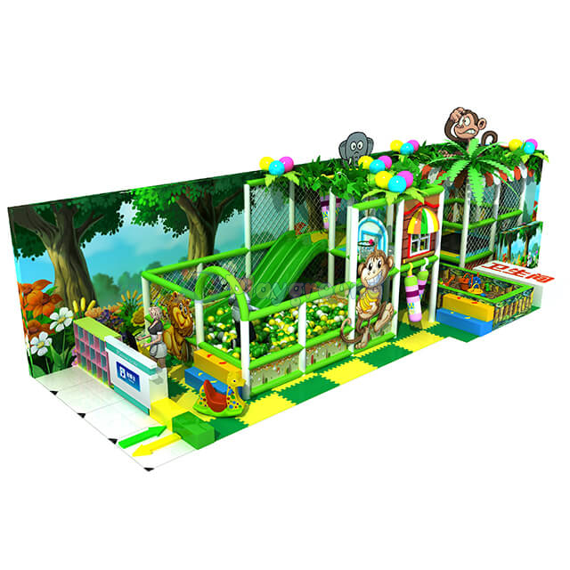 Jungle Themed Amusement Park Small Children Indoor Playground