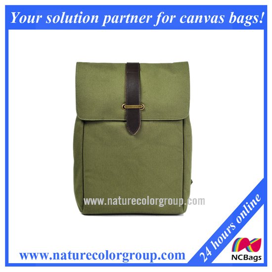 Fashion Candy Color Canvas Backpack for Student
