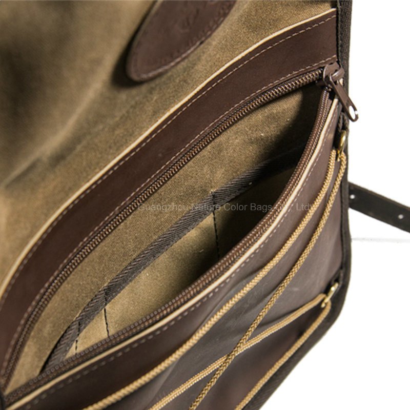 Mens Fashion Canvas Backpack for Laptop and Book