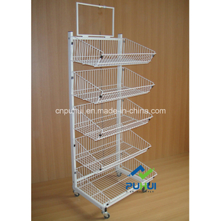 5 Tier Ajustable Wire Basket Display (PHY307)