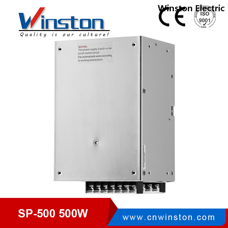 SP-500 500W AC a DC Fuente de alimentación de conmutación de salida única con función PFC