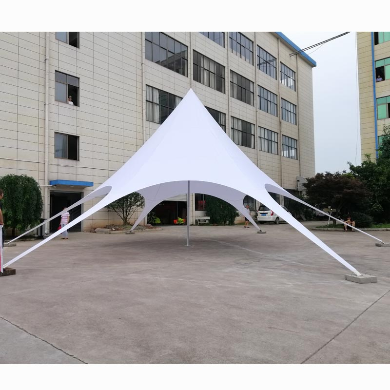 Hot Sale Factory Custom Made Single and Double Pole Star Marquee Tent with Side Wall and Door for Outdoor Lawn Party Events