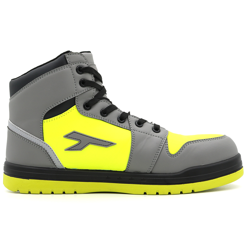 Mid Cut Anti Slip Light Weight Safety Shoes Sports Composite Toe