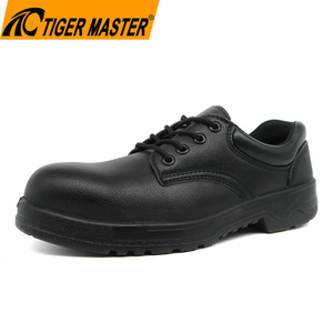 Black Anti Slip Men Executive Safety Shoes with Composite Toe