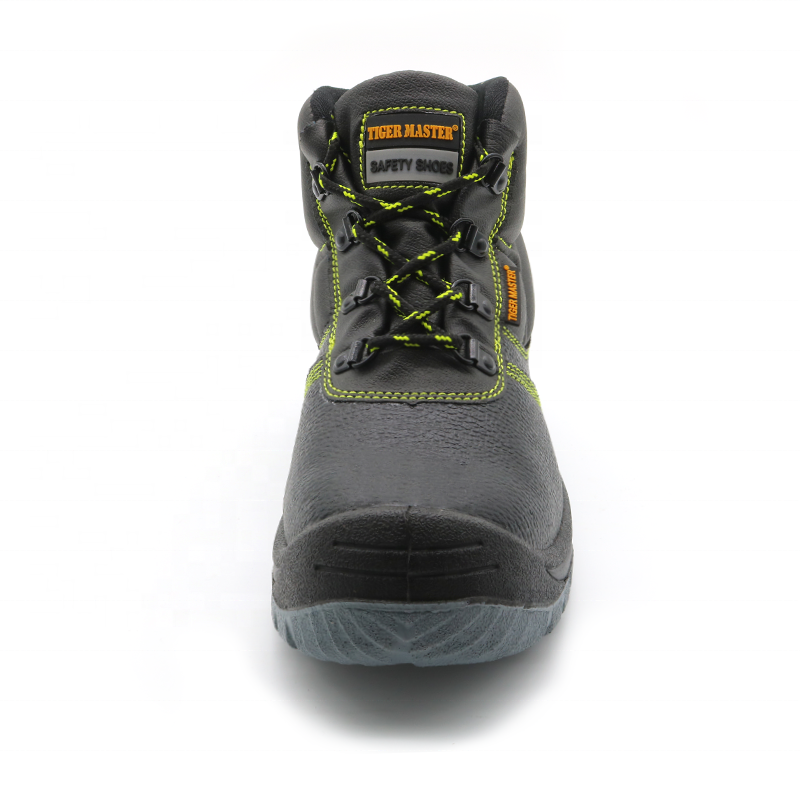 Oil Slip Resistant Construction Safety Shoes Steel Toe And Steel Plate