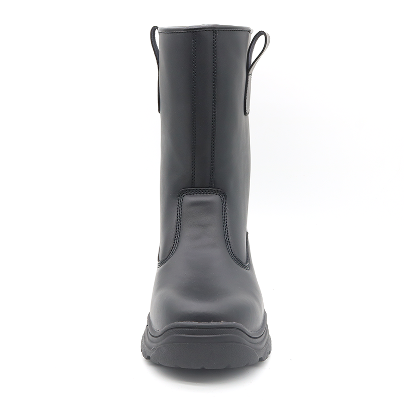 Heat resistance rubber sole no laces welding safety boots