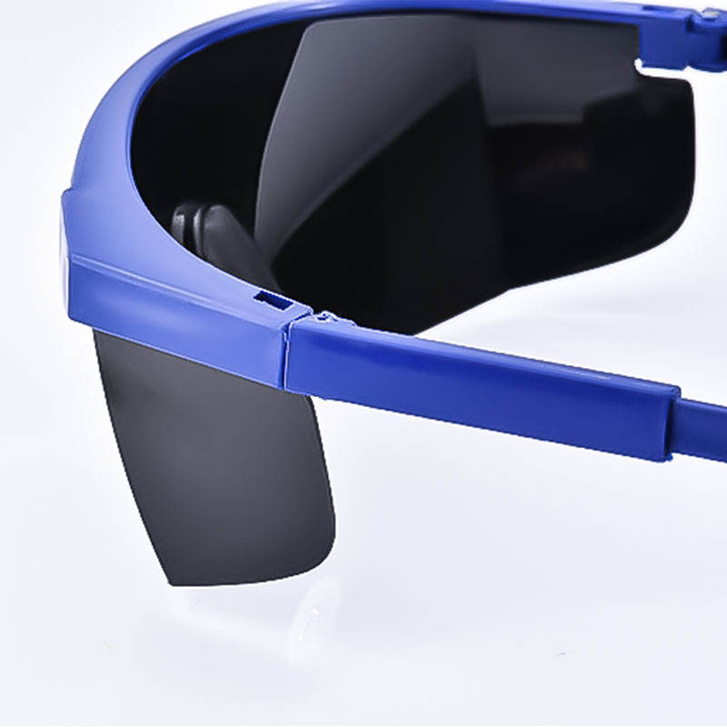 Anti Fog Anti Scratch Adjustable Legs Dark PC Lens Safety Glasses