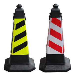 750 mm height rubber base PE traffic safety cones